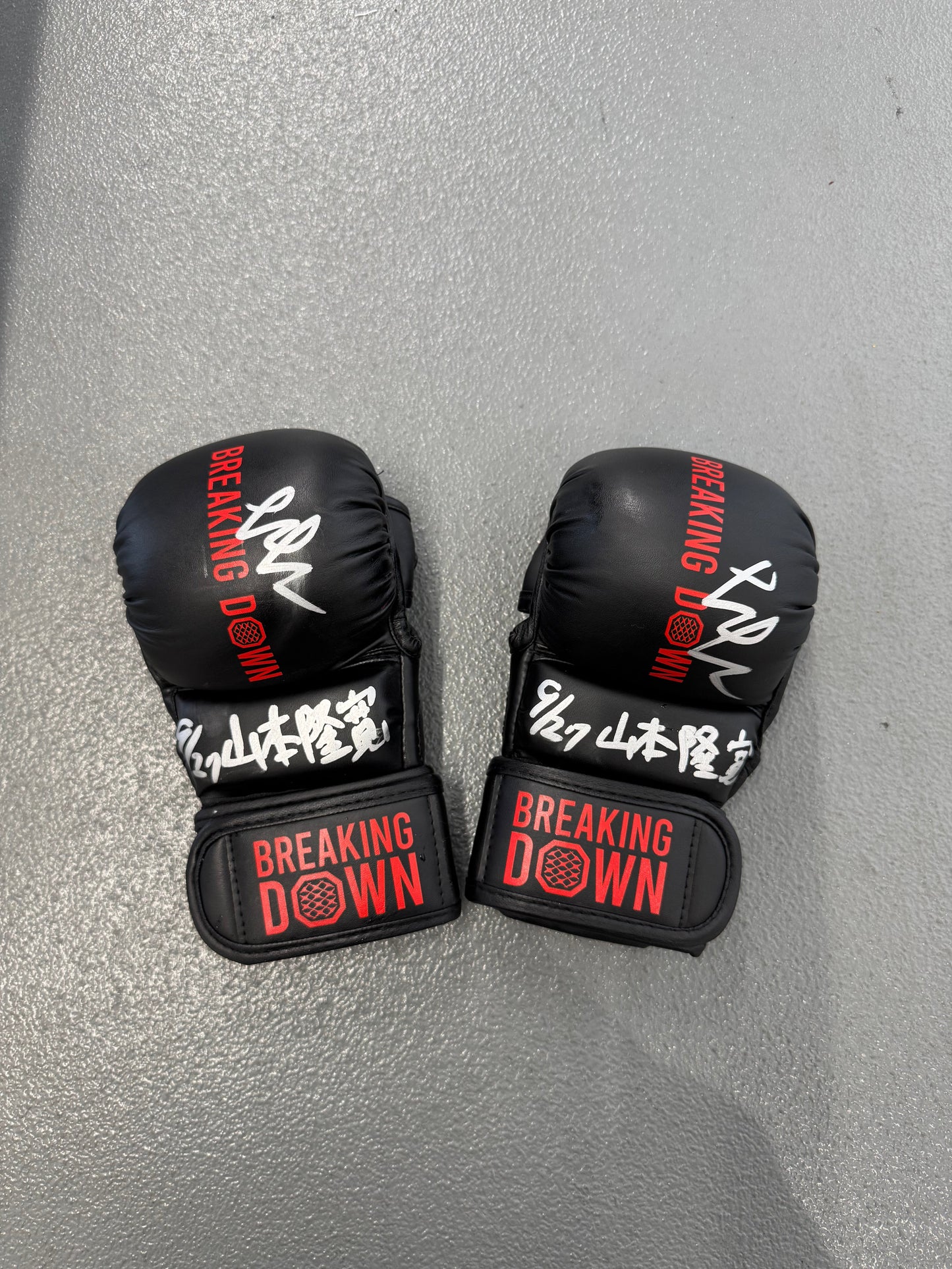 BreakingDown17 山本隆寛選手サイン入りグローブ